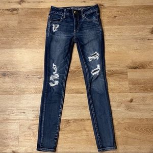 American Eagle Outfitters Distressed Denim Jegging
